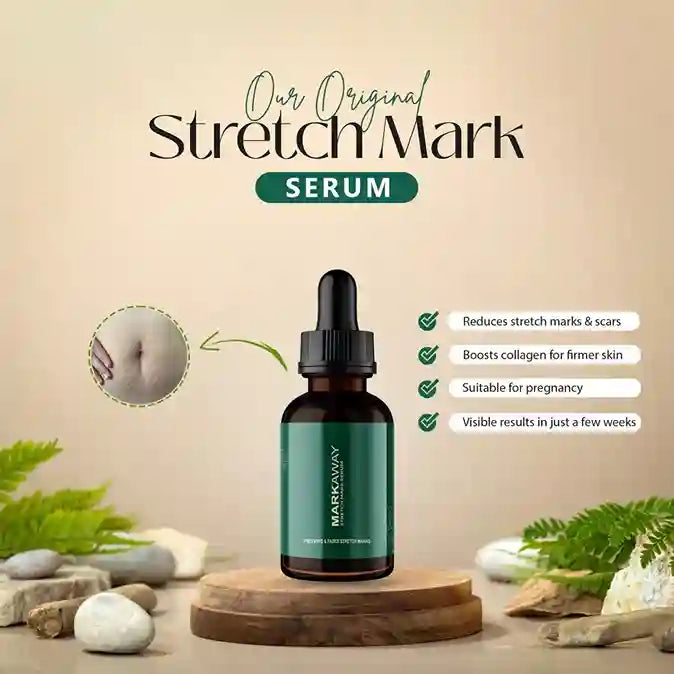 Markaway Stretch Mark Serum 30ml – Herbal Hydration & Skin Tone Repair